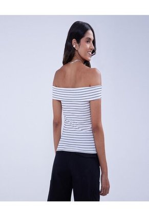 Camiseta Para Mujer Manga Sisa Color Crudo Marca Ostu #40092211