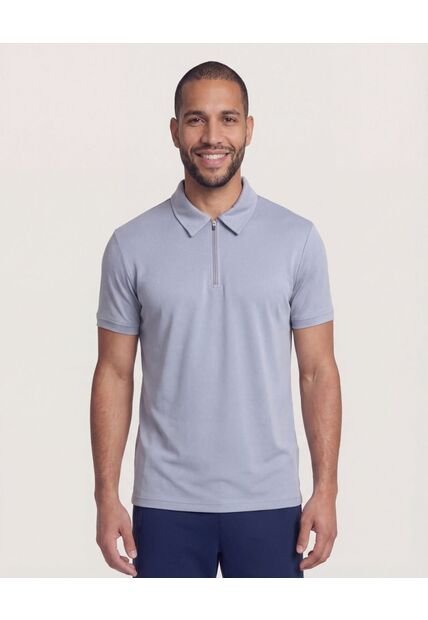 Polo  Para Hombre Cuello Maquina Sin Bolsillo Color Gris Marca Ostu #60110889