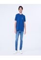 Jean Para Hombre Slim Color Azul Medio Marca Ostu #60160407 de Ostu