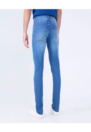 Jean Para Hombre Slim Color Azul Medio Marca Ostu #60160407