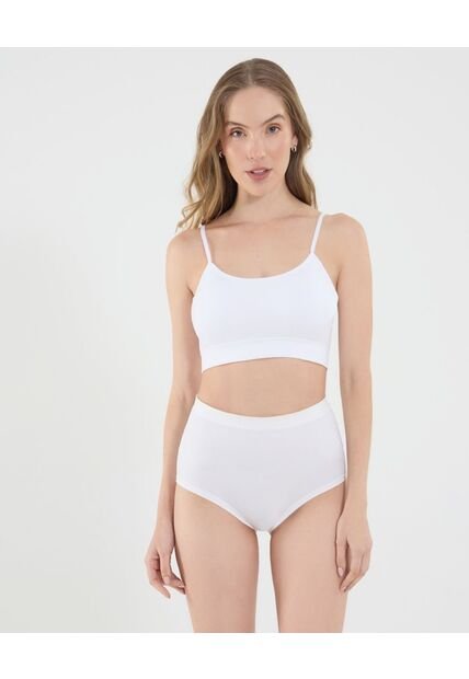 Top Para Mujer Seamless Con Copas Color Blanco Marca Ostu #40220399