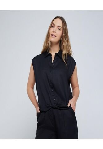 Camisa Para Mujer Manga Sisa Color Negro Marca Ostu #40010232 Ostu