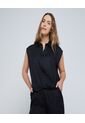 Camisa Para Mujer Manga Sisa Color Negro Marca Ostu #40010232 de Ostu