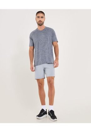 Camiseta  Para Hombre Manga Corta Cuello Redondo Color Gris Marca Ostu #60091725