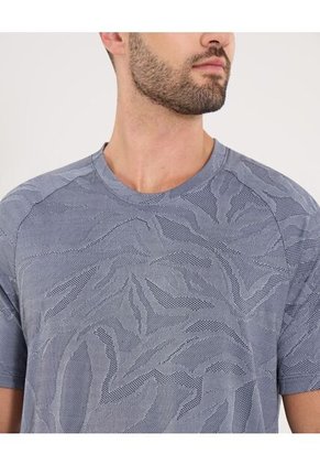 Camiseta  Para Hombre Manga Corta Cuello Redondo Color Gris Marca Ostu #60091725