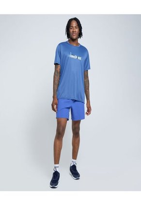 Camiseta Para Hombre Manga Corta Color Azul Marca Ostu #60091291