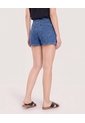 Short Mom Denim Ajuste Relax  Para Mujer Azul Ostu de Ostu