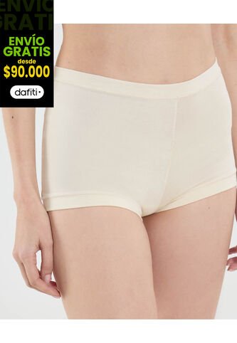 Panty Para Mujer Boxer Color Marfil Marca Ostu #40800088 Ostu