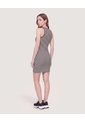 Vestido Manga Sisa  Para Mujer Negro Ostu de Ostu