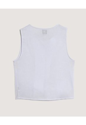 Chaleco  Para Mujer Plano Color Blanco Marca Ostu #40250037