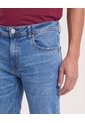 Jean Skinny Semibásico  Para Hombre Azul Ostu de Ostu