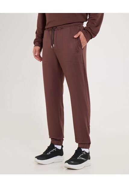 Pantalón  Para Hombre Jogger Color Café Marca Ostu #60070521