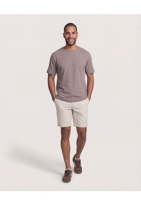 Camiseta  Para Hombre Manga Corta Cuello Redondo Color Café Marca Ostu #60098217