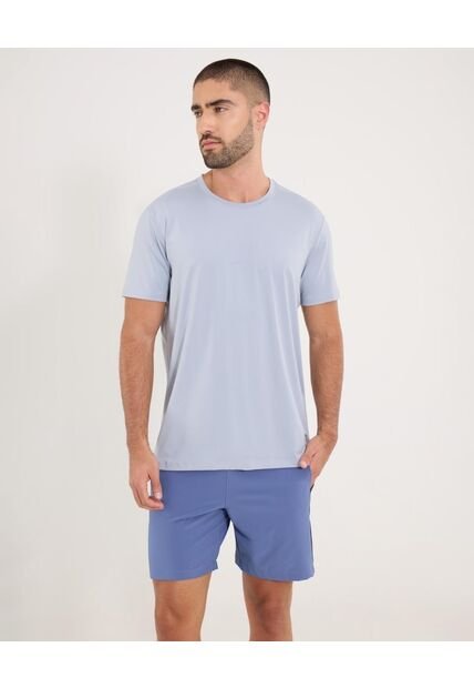 Camiseta  Para Hombre Manga Corta Cuello Redondo Color Gris Marca Ostu #60091716