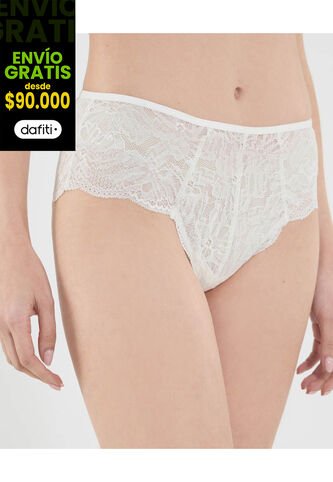 Panty Para Mujer Hipster Color Crema Marca Ostu #40800086 Ostu