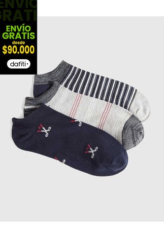 Medias Para Hombre Invisible Color Azul Marca Ostu #60980298 Ostu