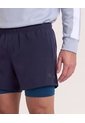 Bermuda Running Reflectiva  Para Hombre Azul Ostu de Ostu