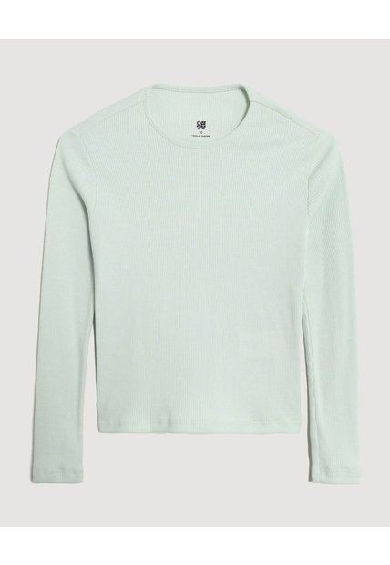 Camiseta Texturizada Para Niña  Infantil Niña Verde Ostu