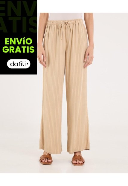 Pantalón Para Mujer Moda Color Beige Marca Ostu #40070840
