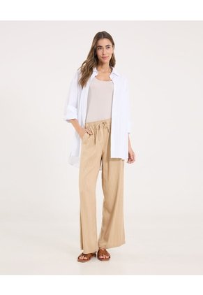 Pantalón Para Mujer Moda Color Beige Marca Ostu #40070840