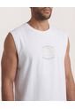 Camiseta  Para Hombre Manga Sisa Cuello Redondo Color Marfil Marca Ostu #60098222 de Ostu