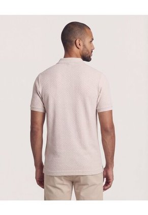Polo  Para Hombre Cuello Tejido Sin Bolsillo Color Beige Marca Ostu #60110892