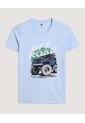 Pijama  Infantil Niño M/C P/C Color Celeste Marca Ostu #80040105 de Ostu