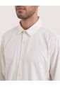 Camisa  Para Hombre Manga Larga Sin Bolsillo Cuello C Color Crudo Marca Ostu #60019067 de Ostu