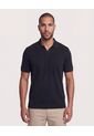 Polo  Para Hombre Cuello Tejido Sin Bolsillo Color Negro Marca Ostu #60110913 de Ostu