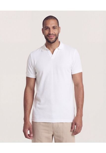 Polo  Para Hombre Cuello Tejido Sin Bolsillo Color Crema Marca Ostu #60110914