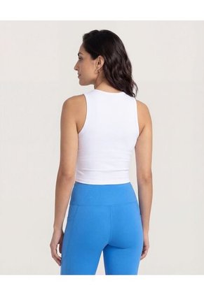 Camiseta  Para Mujer Manga Sisa Cuello Redondo Color Blanco Marca Ostu #40092792