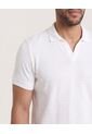 Polo  Para Hombre Cuello Tejido Sin Bolsillo Color Crema Marca Ostu #60110914 de Ostu