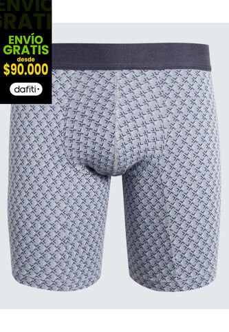 Boxer Para Hombre Filete Medio Algodón Color Gris  Marca Ostu #60000484 Ostu