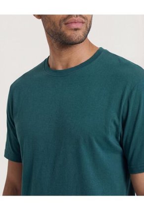 Camiseta  Para Hombre Manga Corta Cuello Redondo Color Verde Marca Ostu #60091684