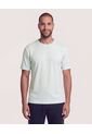 Camiseta Unicolor Texturizada  Para Hombre Verde Ostu de Ostu