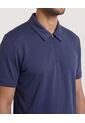 Polo  Para Hombre Cuello Maquina Sin Bolsillo Color Azul Marca Ostu #60110888 de Ostu