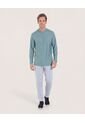 Camiseta  Para Hombre Manga Larga Cuello Redondo Color Verde Marca Ostu #60091940 de Ostu