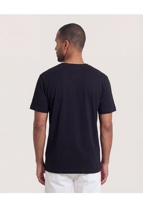 Camiseta  Para Hombre Manga Corta Cuello Redondo Color Negro Marca Ostu #60098221