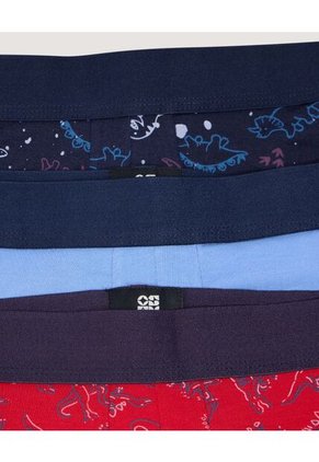 Boxer X3 Infantil Niño Filete Medio Color Negro Marca Ostu #80000105