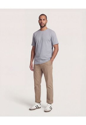 Camiseta  Para Hombre Manga Corta Cuello Redondo Color Gris Marca Ostu #60098217