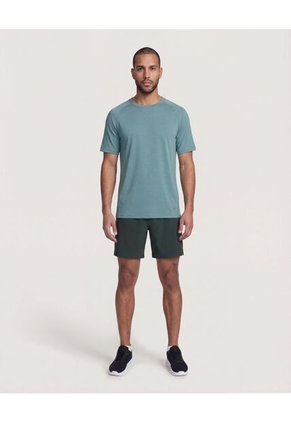 Bermuda  Para Hombre Deportiva Medio Color Verde Marca Ostu #60100500