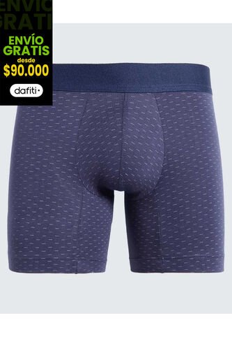Boxer Para Hombre Filete Corto Algodón Color Azul  Marca Ostu #60000476 Ostu