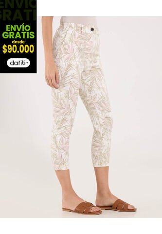 Pantalon Para Mujer Capri Color Verde Claro Marca Ostu #40070773 Ostu