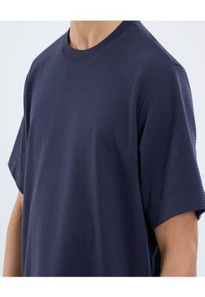 Camiseta Para Hombre Manga Corta Cuello Redondo Color Azul Marca Ostu #60091641