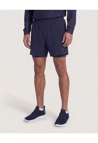 Bermuda  Para Hombre Biker Interno Largo Color Azul Marca Ostu #60100511 Ostu
