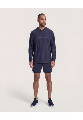 Bermuda  Para Hombre Biker Interno Largo Color Azul Marca Ostu #60100511