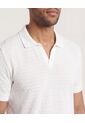 Polo  Para Hombre Cuello Tejido Sin Bolsillo Color Crema Marca Ostu #60110890 de Ostu