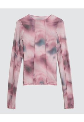 Camiseta Para Mujer Manga Larga Color Rosa Marca Ostu #40092135