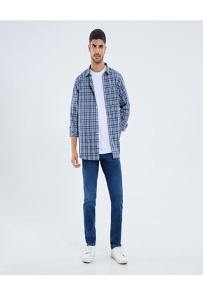 Jean Para Hombre Slim Color Azul Marca Ostu #60160428