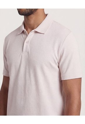 Polo  Para Hombre Cuello Tejido Sin Bolsillo Color Beige Marca Ostu #60110907